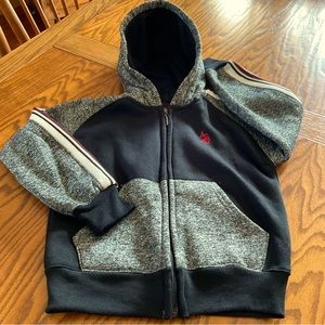 U.S. Polo Assn. Zip Hoodie, Boys Sz M-5/6